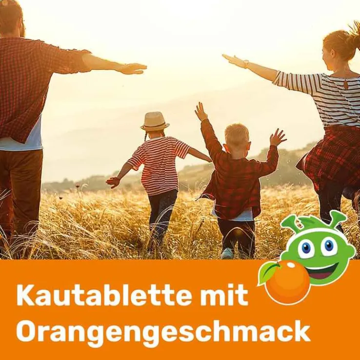 Eunova Junior Kautabletten mit Orangengeschmack, 30 St