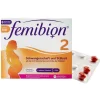 Femibion 2 Schwangerschaft + Stillzeit ohne Jod - 8-Wochen-Packung mit 60 Tabl. u. 60Kapseln, 2X60 St