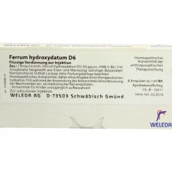 Ferrum hydroxydatum D 6 Ampullen, 8X1 ml