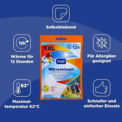 Figo Wärmekissen 12 h selbstklebend XXL Vorteilsp., 5 St