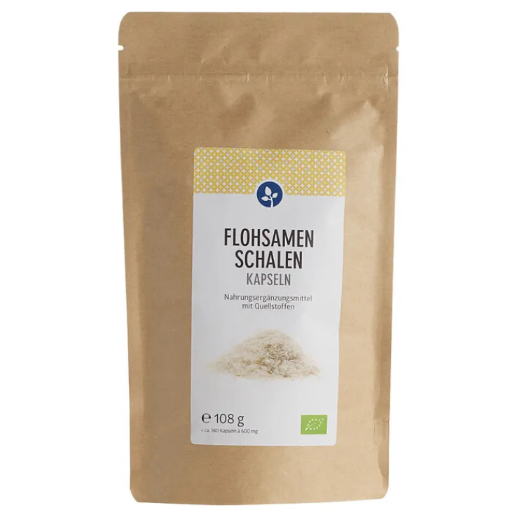 Flohsamenschalen 500 mg Bio Kapseln, 180 St