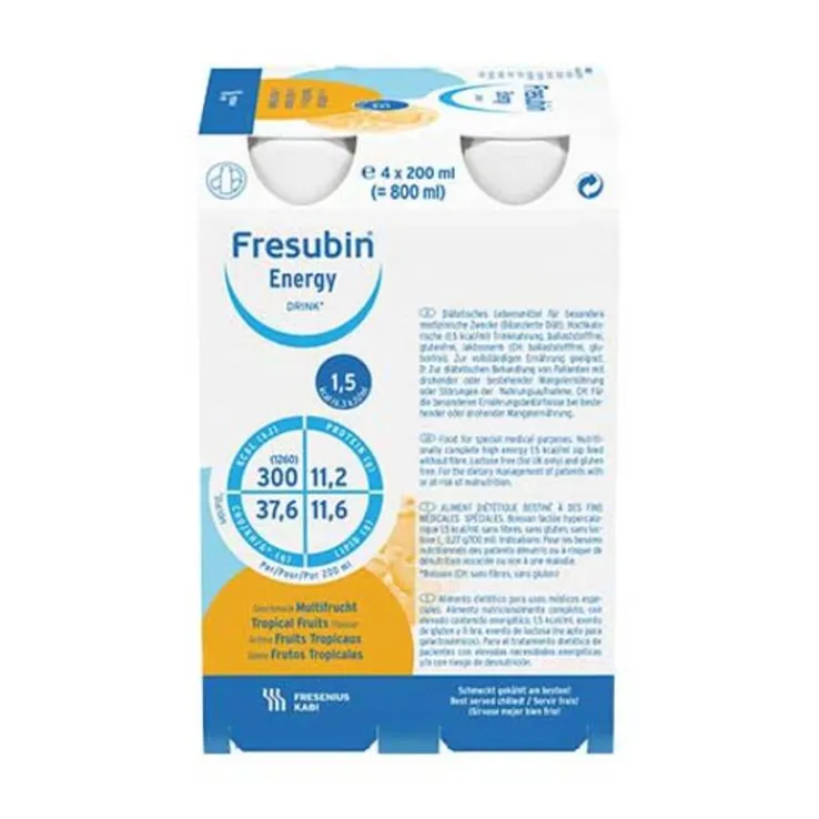 Fresubin Energy Drink Multifrucht Trinkflasche, 6X4X200 ml