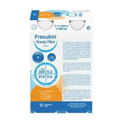 Fresubin Energy Fibre Drink Karamell Trinkflasche, 6X4X200 ml