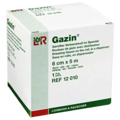 Gazin Verbandmull 6cmx5m 4fach gerollt, 1 St