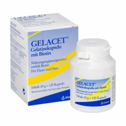 Gelacet Gelatinekapseln mit Biotin, 120 St