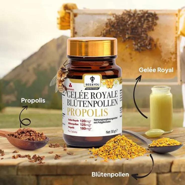Gelee Royale Blütenpollen Propolis Tabletten, 60 St