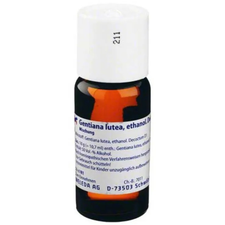 Gentiana lutea, ethanol. Decoctum 5%, 50 ml