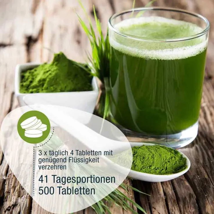 Gerstengras 500 mg Bio Tabletten, 500 St