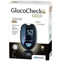 Gluco Check Gold Blutzuckermessgerät Set mmol / l, 1 St