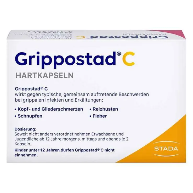 Grippostad C Hartkapseln bei Erkältung, 24 St