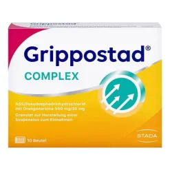 Grippostad COMPLEX mit Orangengeschmack, 10 St