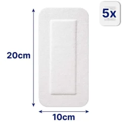Hansaplast SENSITIVE 4XL Wundverband steril 10x20 cm, 5 St