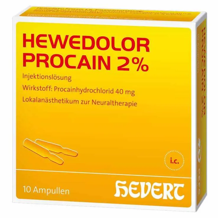 Hewedolor Procain 2% Ampullen, 10X2 ml