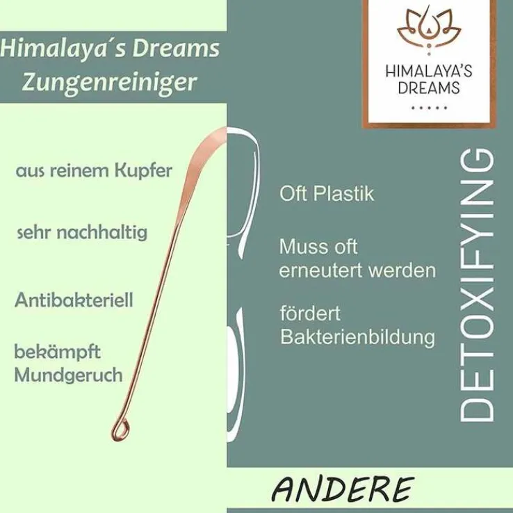 Himalayas Dreams Ayurveda Zungenreiniger 2er Set, 1 P