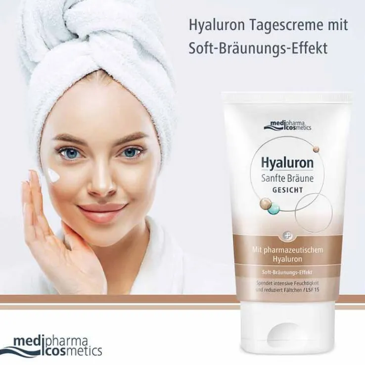 Hyaluron Sanfte Bräune Gesichtspflege Creme, 50 ml