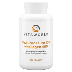 Hyaluronsäure 100 + Kollagen 400 Kapseln, 120 St