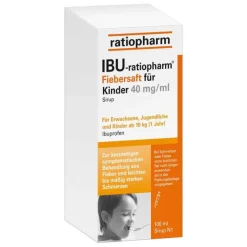 Ibu Ratiopharm 4% Fiebersaft für Kinder, 100 ml