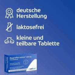 Ibuprofen axicur® 400 mg akut Filmtabletten, 10 St