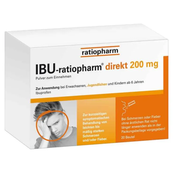 IBU-ratiopharm® direkt 200 mg Pulver zum Einnehmen, 20 St