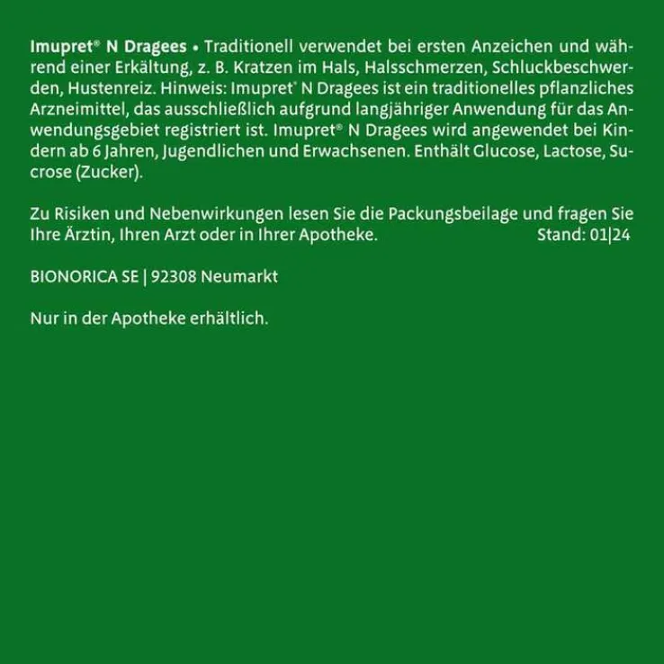 Imupret N Dragees, 50 St