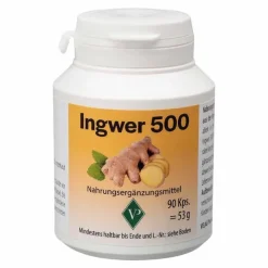 Ingwer 500 Kapseln, 90 St