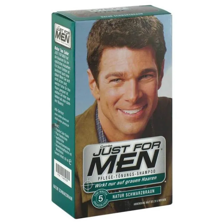 Just for men Tönungsshampoo schwarzbraun, 60 ml