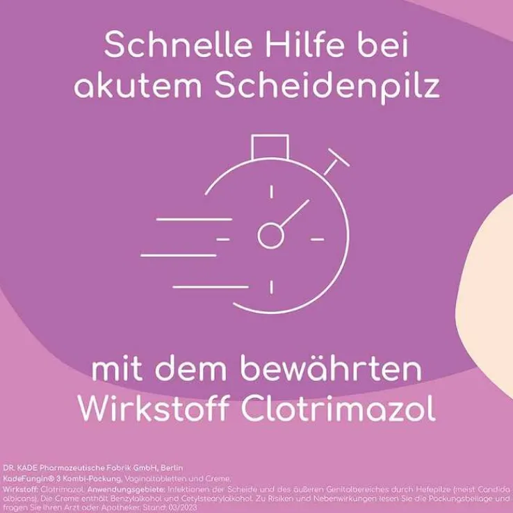 KadeFungin 3 Kombi-Packung 20 g Creme + 3 Vaginaltabletten, 1 St