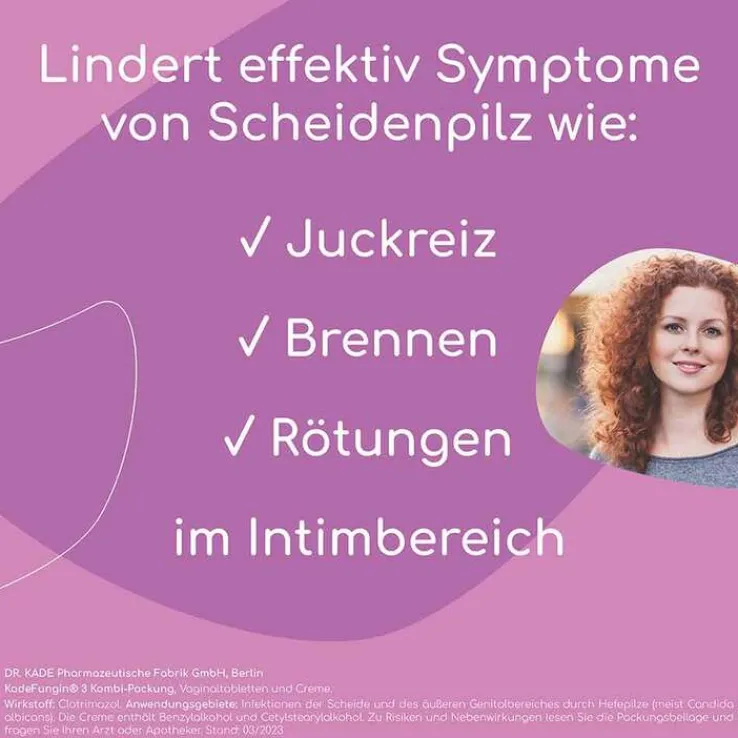 KadeFungin 3 Kombi-Packung 20 g Creme + 3 Vaginaltabletten, 1 St