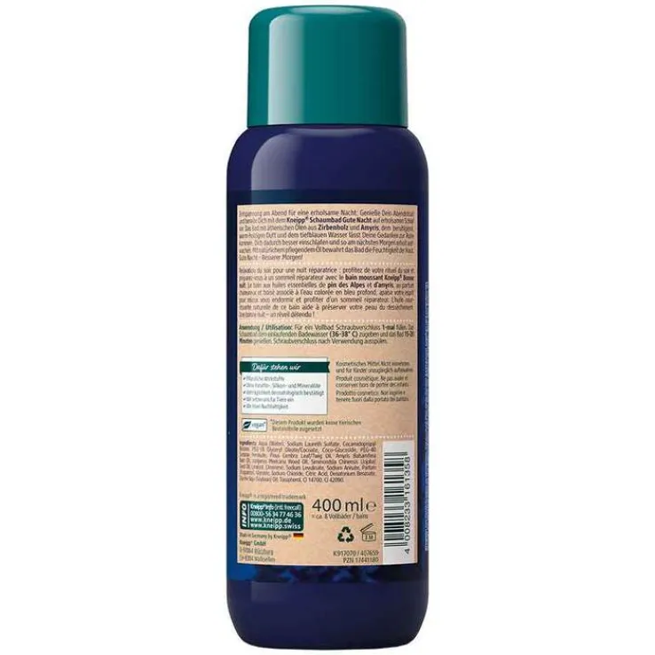 Kneipp Aroma-Pflegeschaumbad Gute Nacht, 400 ml
