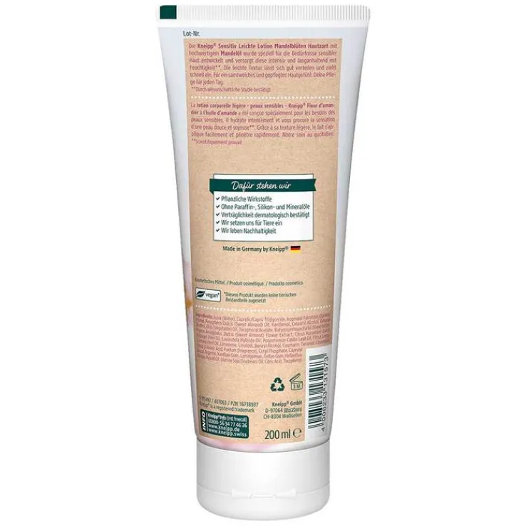 Kneipp Sensitiv leichte Lotion Mandelblüten hautz., 200 ml