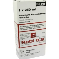 Kochsalzlösung 0,9% Plastikflasche Fresenius, 250 ml