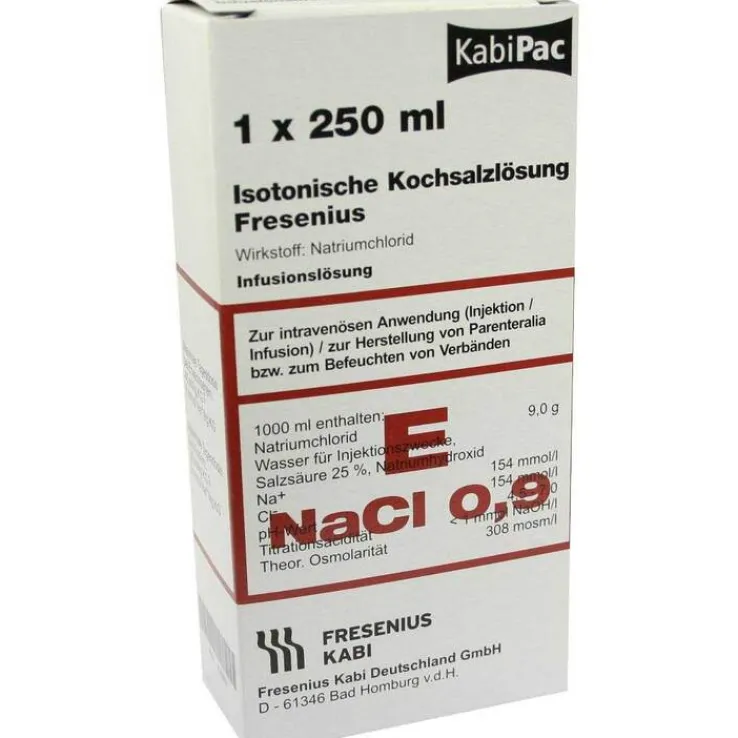Kochsalzlösung 0,9% Plastikflasche Fresenius, 250 ml