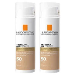 La Roche Posay Anthelios Age Correct getönte Creme LSF 50, 2x50 ml