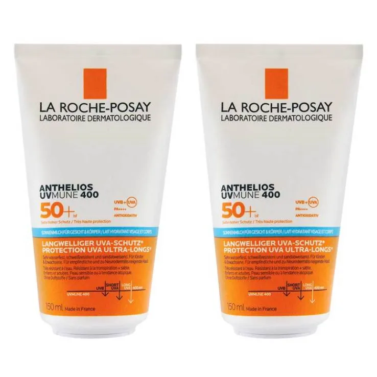 La Roche-Posay Anthelios Körp. + Gesicht Uvmune LSF 50 +, 2x150 ml