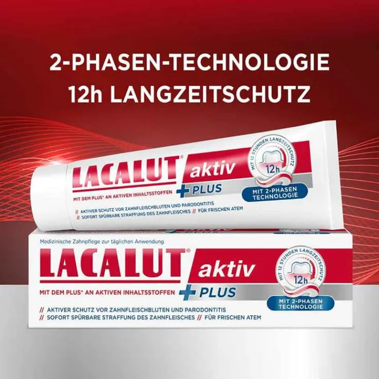 Lacalut aktiv Plus Zahncreme, 75 ml