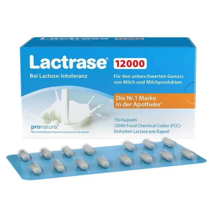 Lactrase 12.000 FCC Kapseln, 150 St