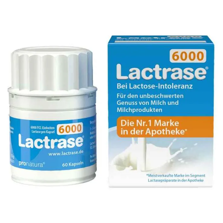 Lactrase 6.000 FCC Kapseln, 60 St