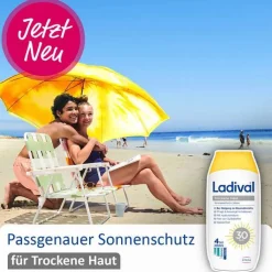 Ladival trockene Haut Sonnenschutz-Lotion LSF 30, 200 ml