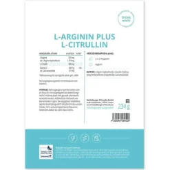 L-Arginin Plus L-Citrullin Kapseln, 234 g