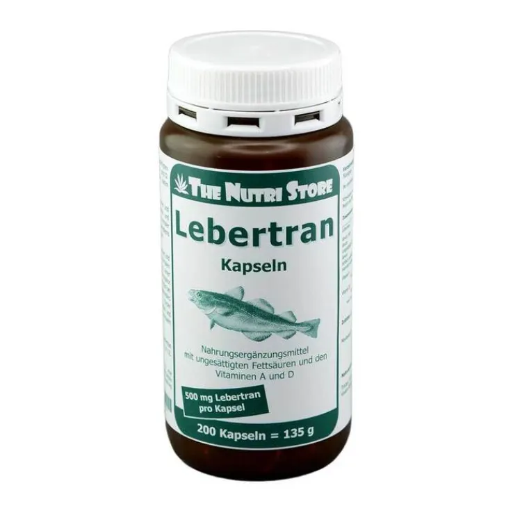 Lebertran 500 mg Kapseln, 200 St