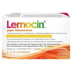 Lemocin® gegen Halsschmerzen Honig- und Zitronengeschmack, 24 St