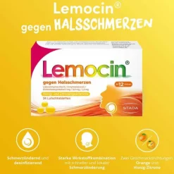 Lemocin® gegen Halsschmerzen Honig- und Zitronengeschmack, 24 St