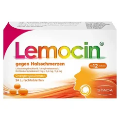 Lemocin® gegen Halsschmerzen Orangengeschmack, 24 St