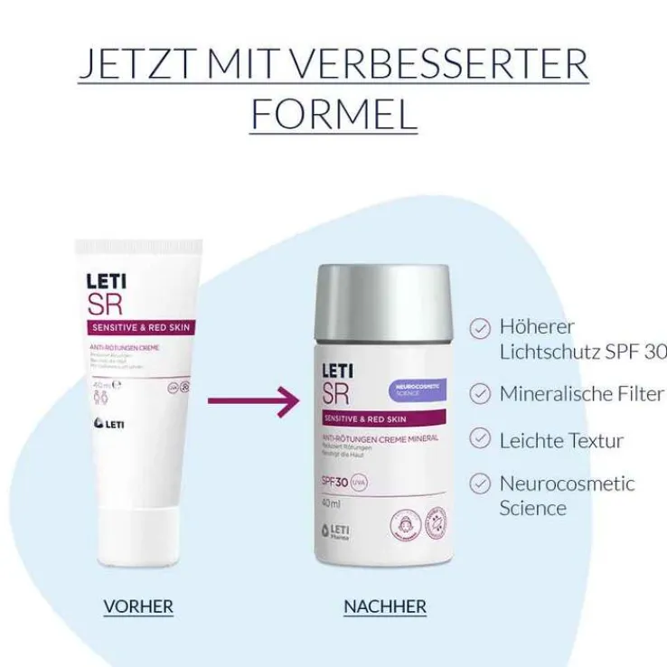 Leti SR Anti-Rötungen Creme Mineral SPF 30, 40 ml