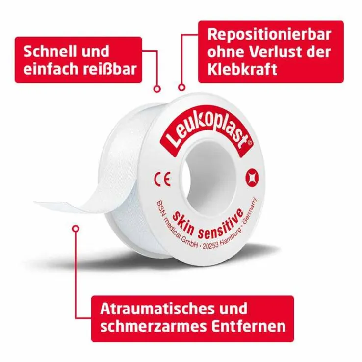 Leukoplast® skin sensitive 2,5 cm x 2,6 m , 1 St