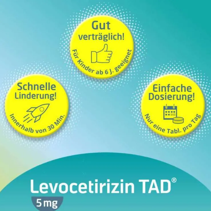 Levocetirizin TAD® 5 mg Filmtabletten, 50 St
