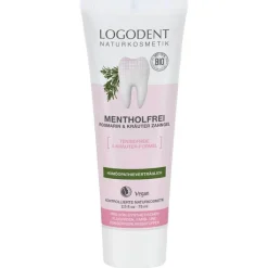 Logodent mentholfrei Rosmarin & Kräuter Zahngel, 75 ml