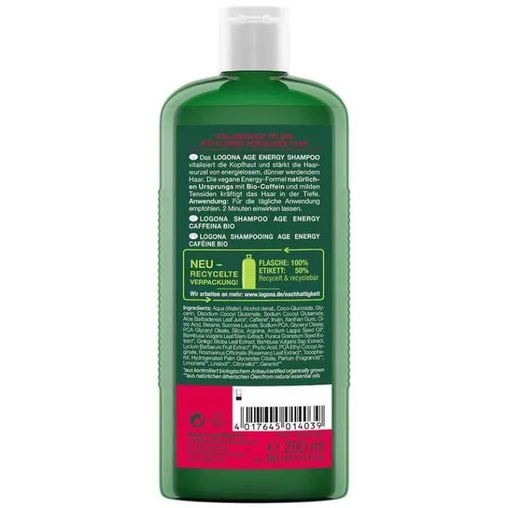 Logona Age Energy Shampoo Bio-Coffein, 250 ml