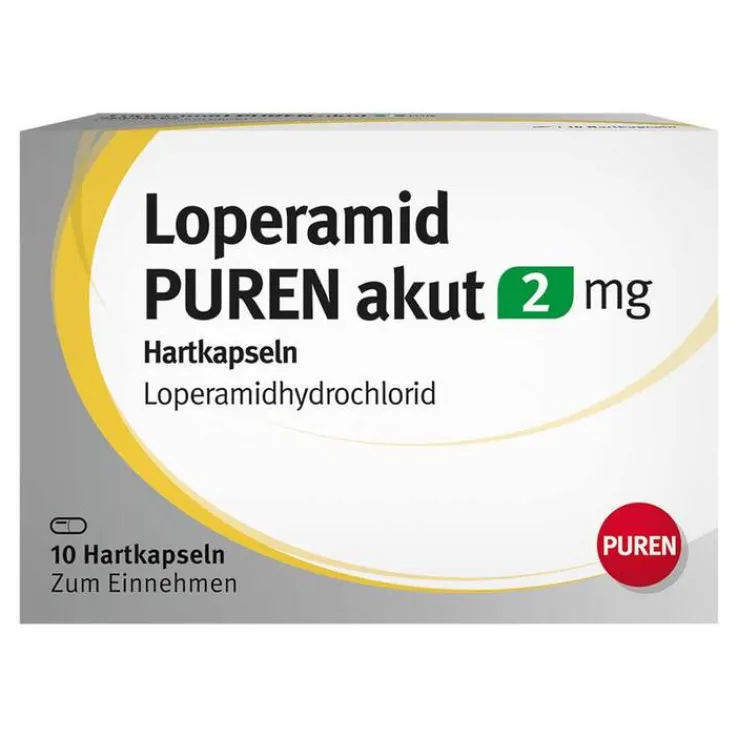 Loperamid Puren akut 2 mg Hartkapseln, 10 St