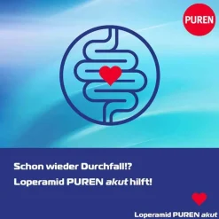 Loperamid PUREN akut 2 mg Schmelztabletten, 12 St